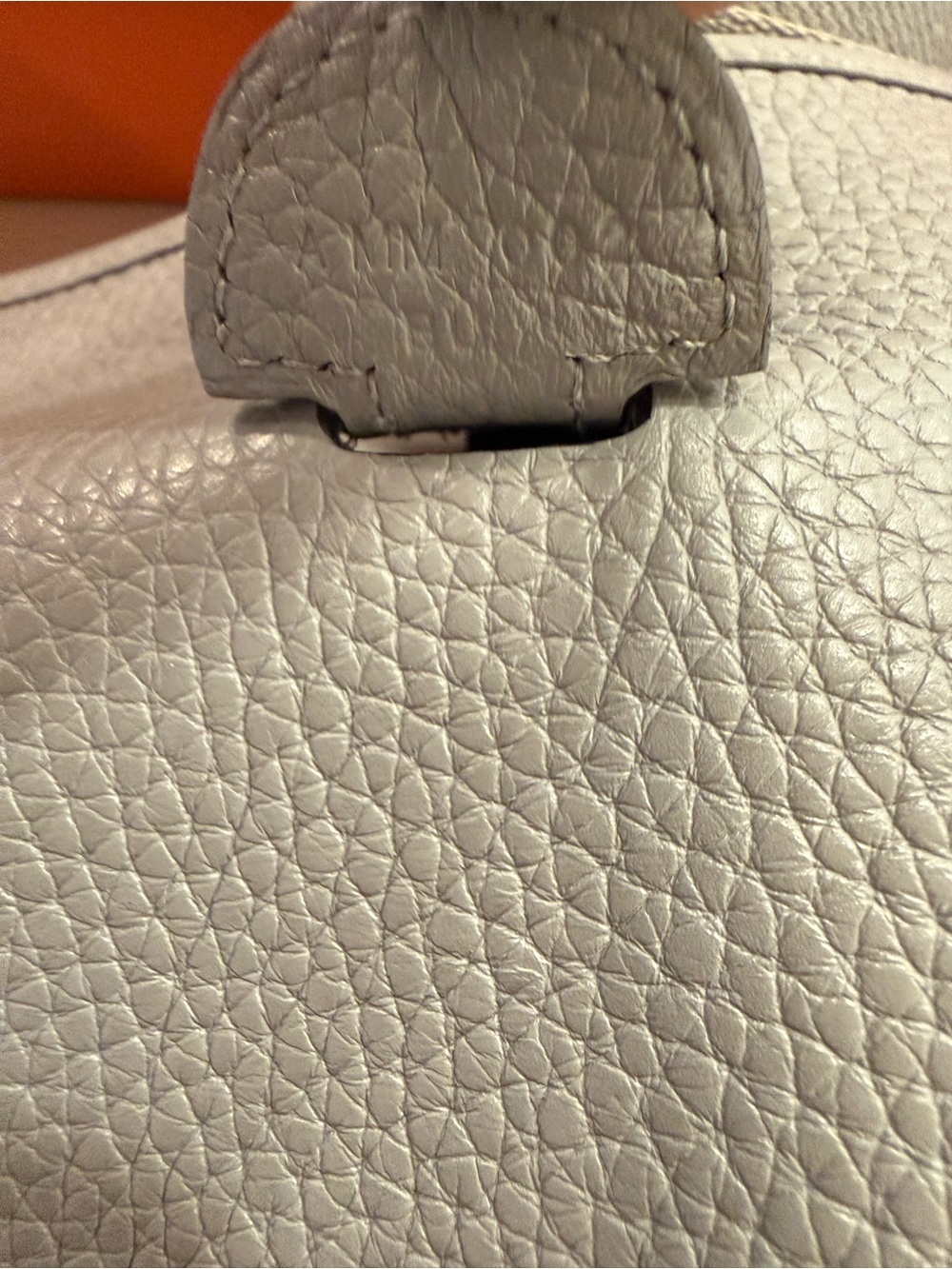 Hermes Evelyne III 29 Taurillon Clemence Gris Crossbody Bag w/ Adjustable Strap - Picture 6 of 7